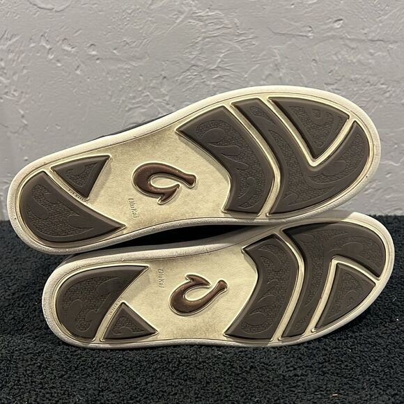 🏝️🌊☀️ OLUKAI Nalukai Kapa Boot Sneakers Men Sz 8.5 - Black Textile - PERFECT! - Picture 8 of 11